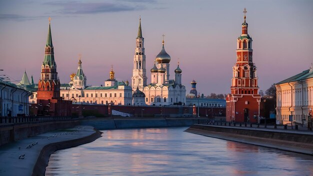 View of st petersburg in morning