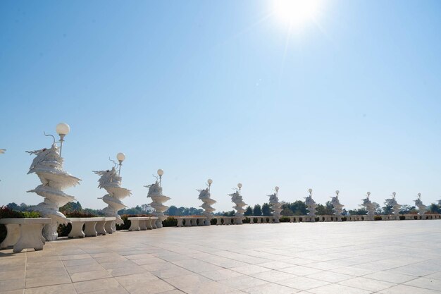 View of statues on sunny day