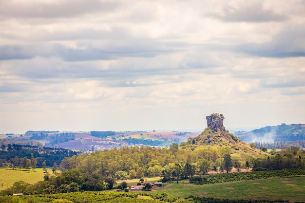 View of Stone Tower. RibeirÃ£o Claro city, Parana, Brazil