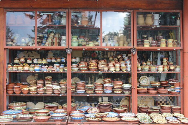 販売中の店舗の景色