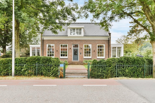 View of an on-storey brick house