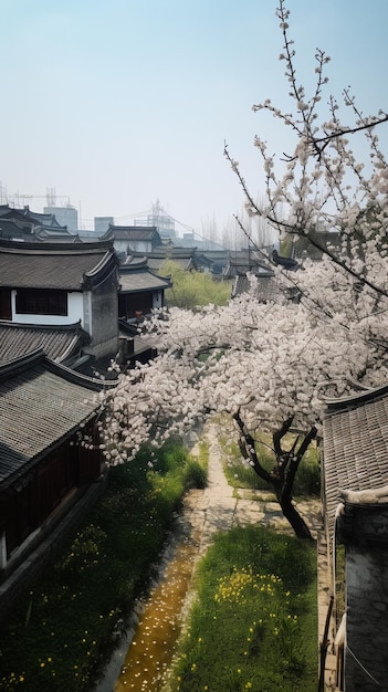 慶州市内の通りの風景。