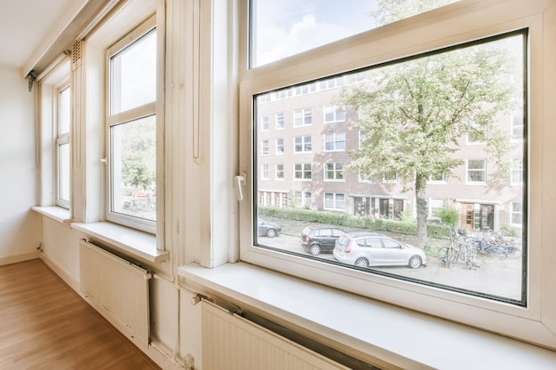 View of the street from windows