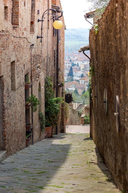 View of the streets Certaldo