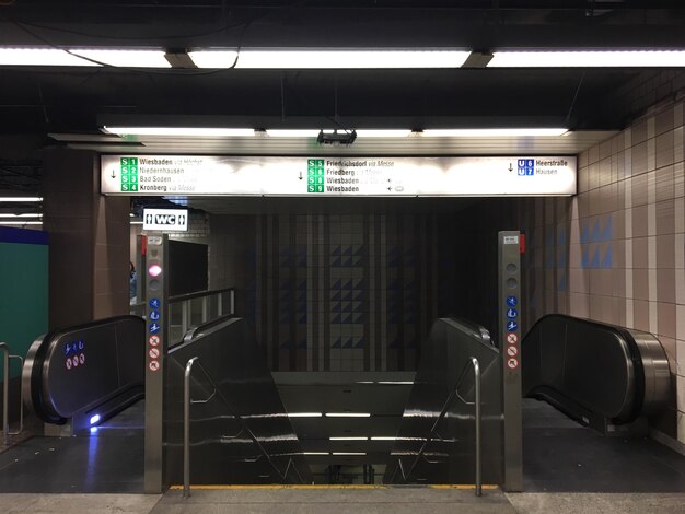 Photo view of subway station