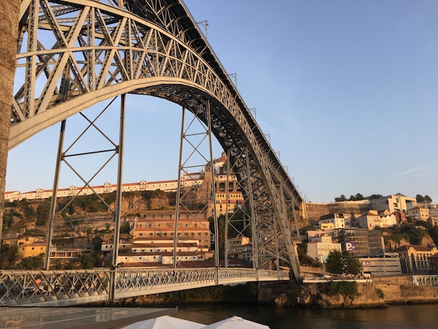 View of suspension bridge