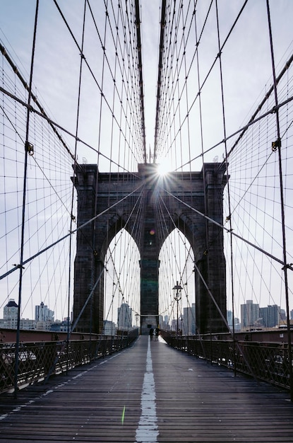 Photo view of suspension bridge