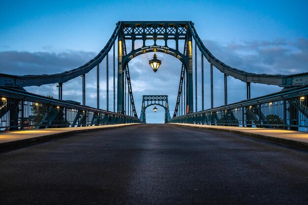 View of suspension bridge