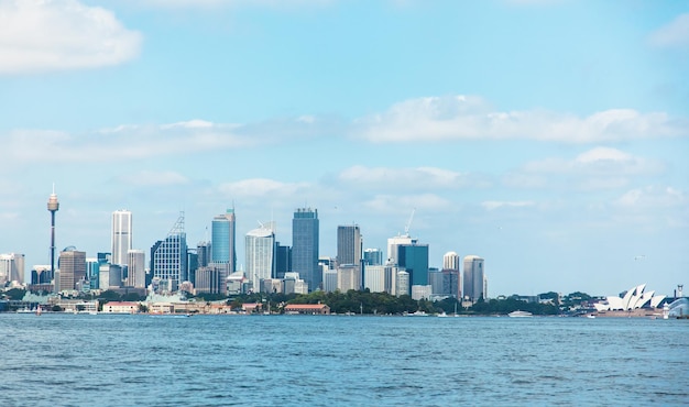 View of Sydney Bay Australia in the afternoon on a clear day