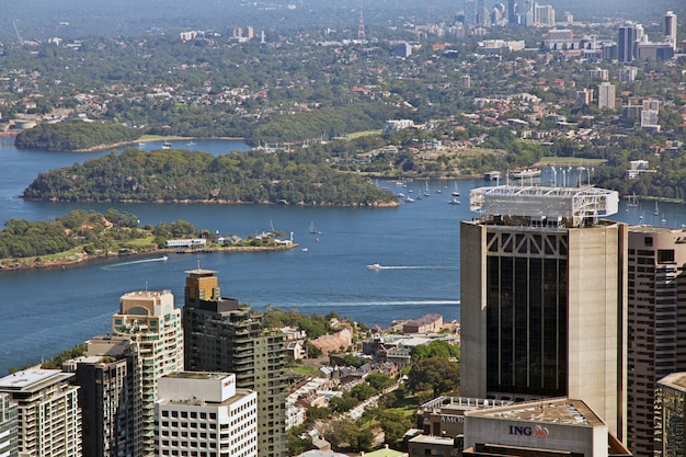 View of Sydney city centre from the tower, Australia