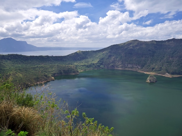 The view of Taal volcano in Philippines