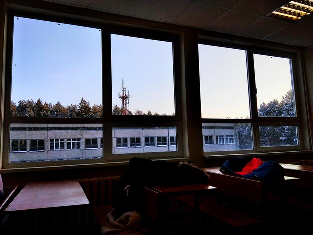 View of table at home