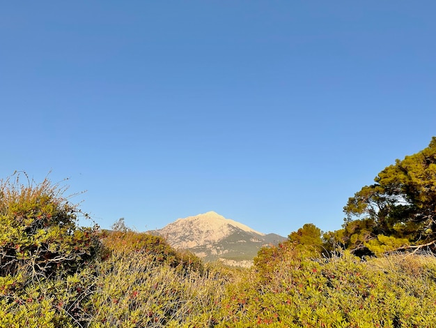 view of Tahtali mountain in Turkey