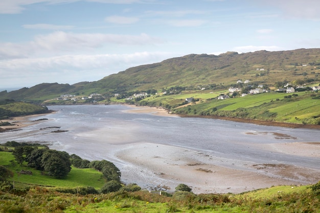 View of Teelin near Carrick, Donegal, Ireland