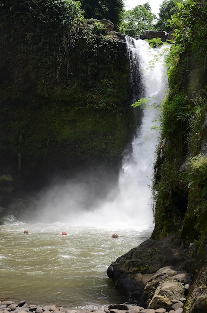 View of Tegenungan Waterfall near Ubud in Bali