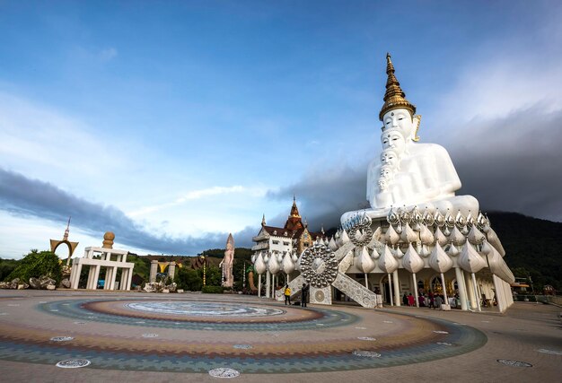 View of temple building against sky in city