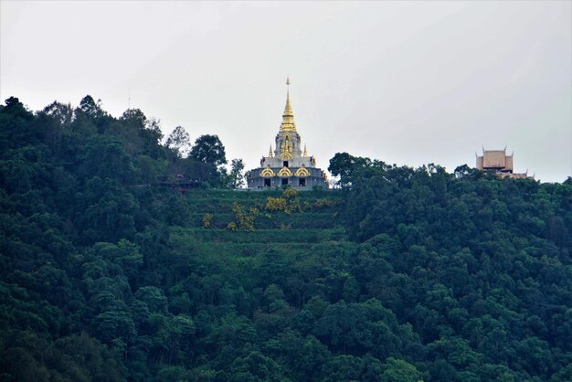 View of temple building against sky