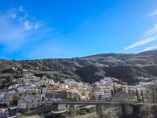 View of Torvizcon a town in the Alpujarra of Granada