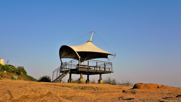 Photo view tower of nandi hills nearest hill station near bangalore karnataka india