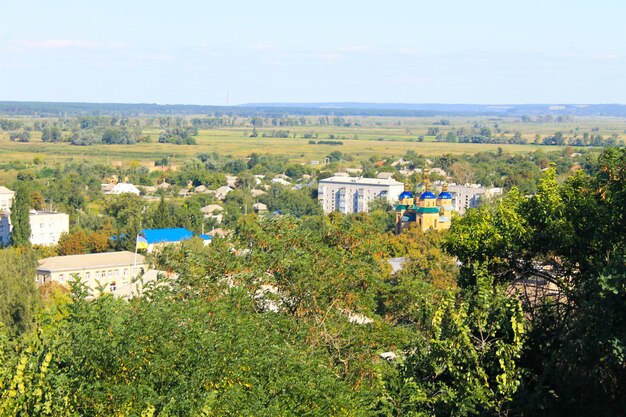 View on the town Chyhyryn in Ukraine