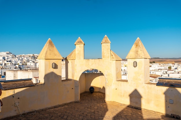 Torre de Guzman Cadiz Andalusia에서 바라본 코닐 데 라 프론테라 마을