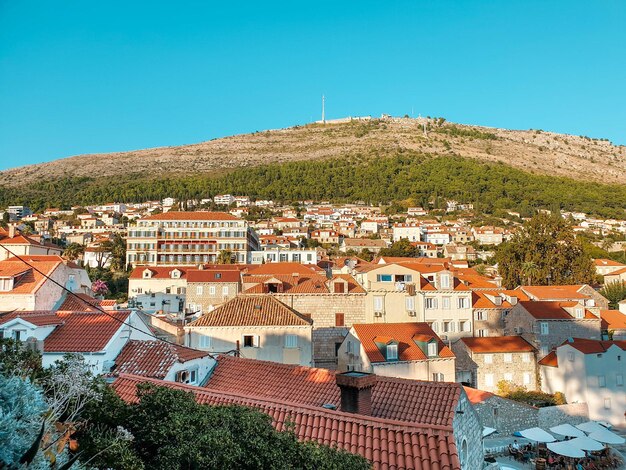 A view of the town of dubrovnik