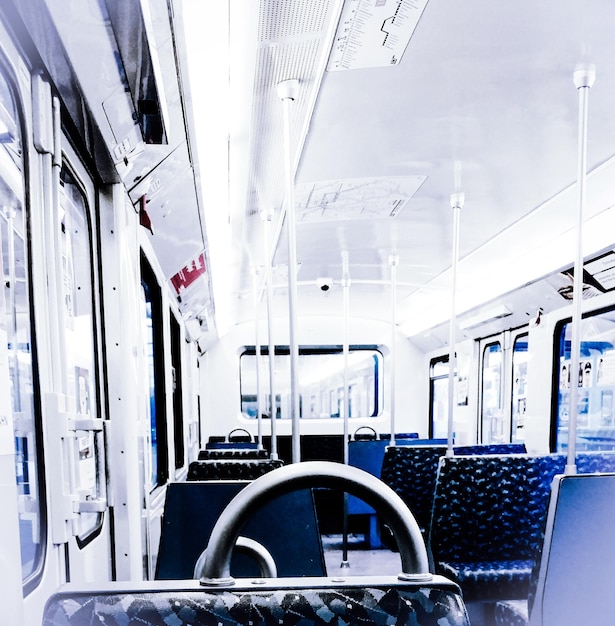 Photo view of train on road