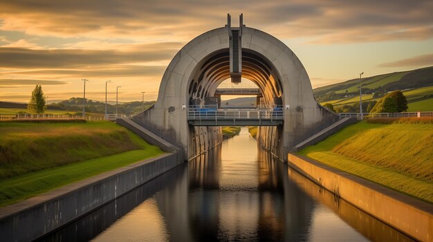 A view of the tunnel at the end of the tunnel.