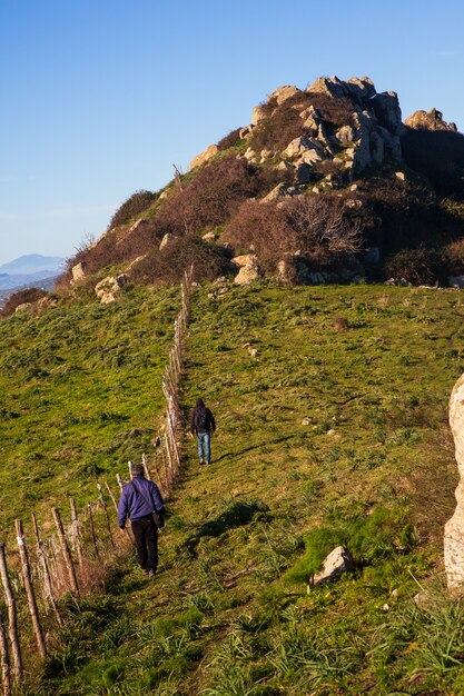 View of the typical Sicilian countryside