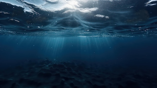 水中の景色