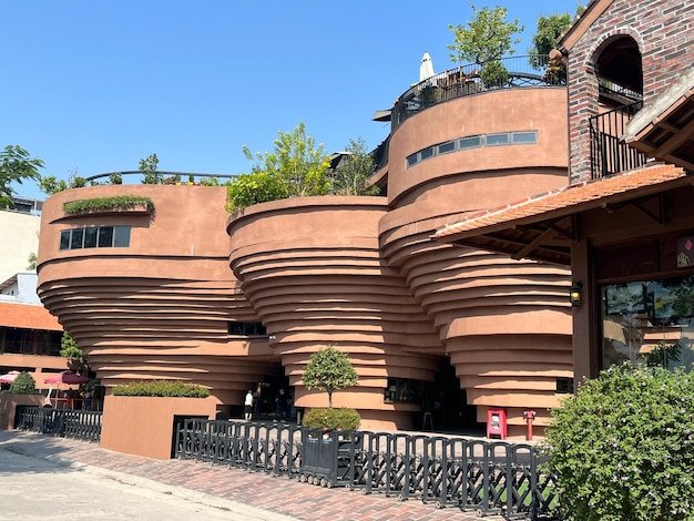 View of unique bat trang ceramic museum this is a pottery museum in bat trang commune gia lam