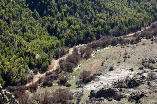 View of the valley from above