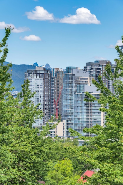 View at vancouver downtown from west th avenue