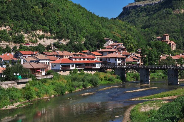 The view on Veliko Tarnovo in Bulgaria