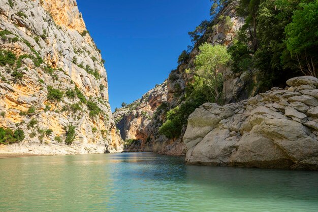 View in Verdon Gorge famous site in France