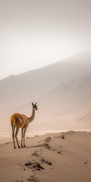 View of Vicuna in the Peruvian Andes