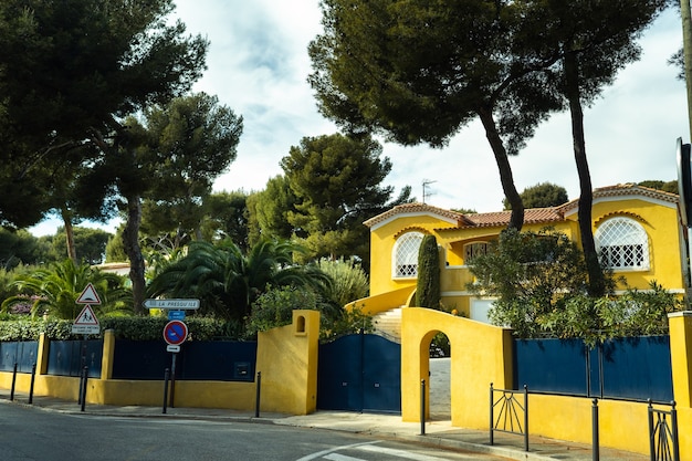 View of the villa in Cassis in Provence, France.