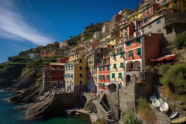 A view of the village of cinque terre