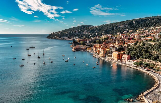 Premium Photo | View of villefranche sur mer on cote d azur french ...