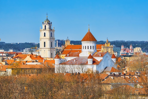 View of Vilnius from the hill of the Bastion of the Vilnius City Wall