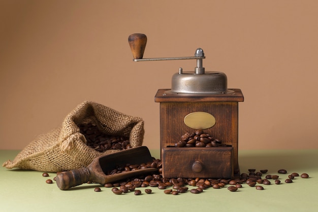 Photo view of vintage coffee grinder