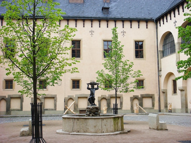 View of the Vlash courtyard on a day Prague Czech republic