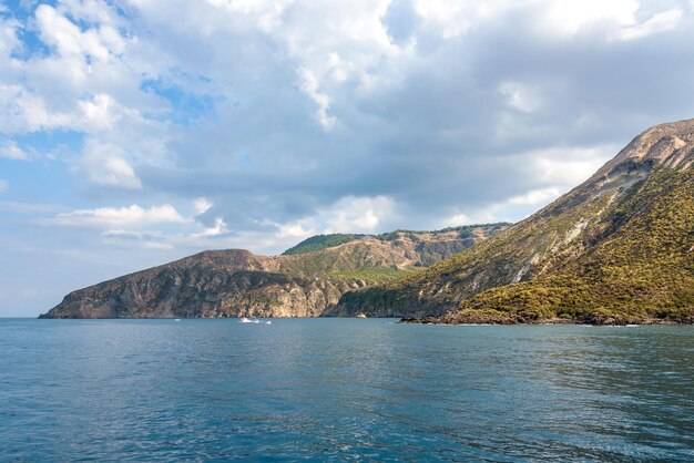 Photo view of vulcano island