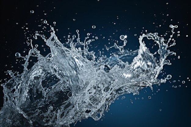 Photo view of water splash