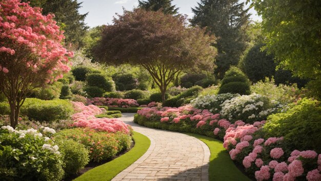 Photo view of a wellmaintained garden