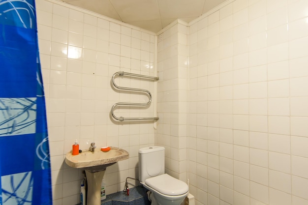 View of white wall in bathroom