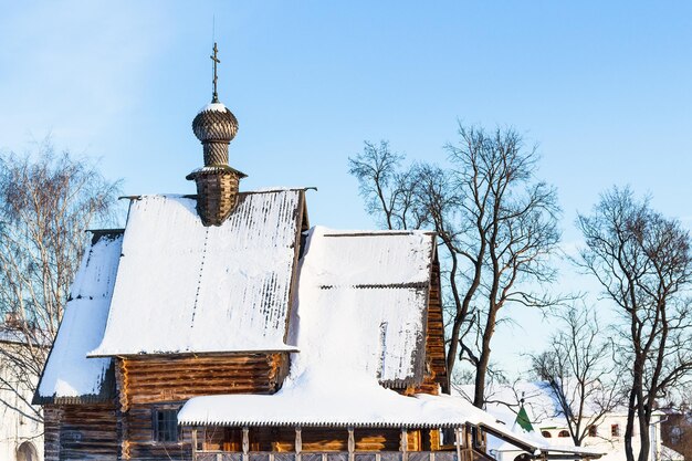 View of wooden Church of St Nicholas in Suzdal