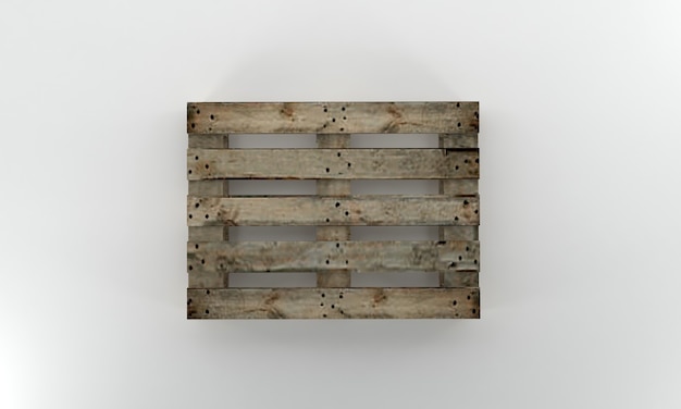 To View Wooden pallet 3d render