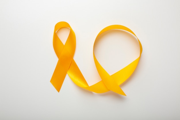 Photo view of yellow ribbons