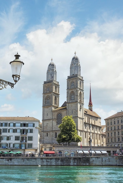 View of Zurich and Grossmunster